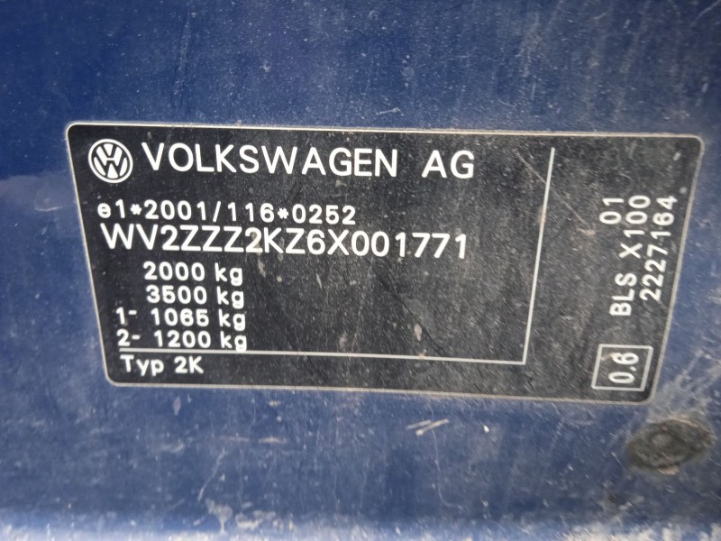 volkswagen caddy iii furgoneta/monovolumen (2ka, 2kh, 2ca, 2ch) del año 2005