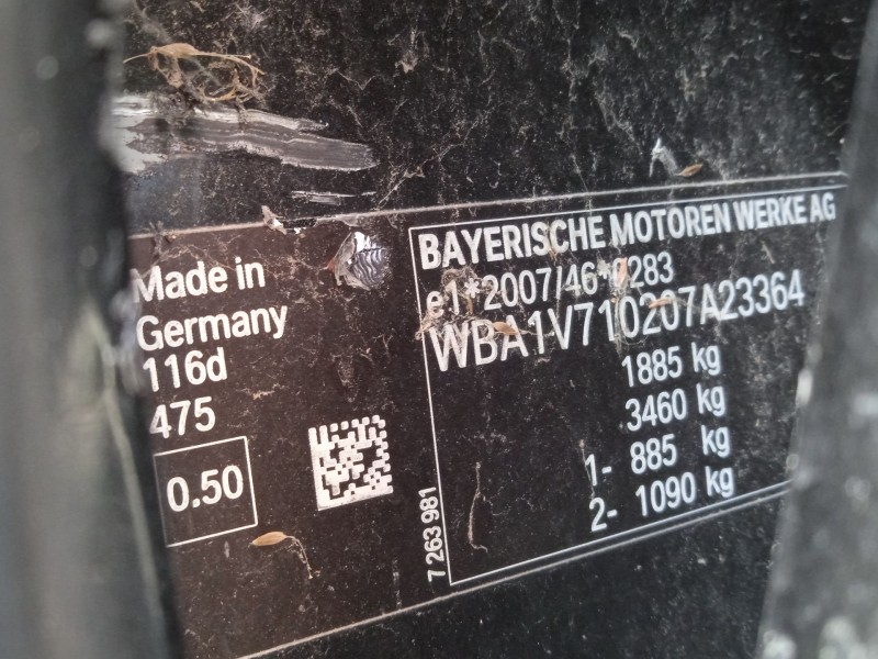 bmw 1 (f20) del año 2018