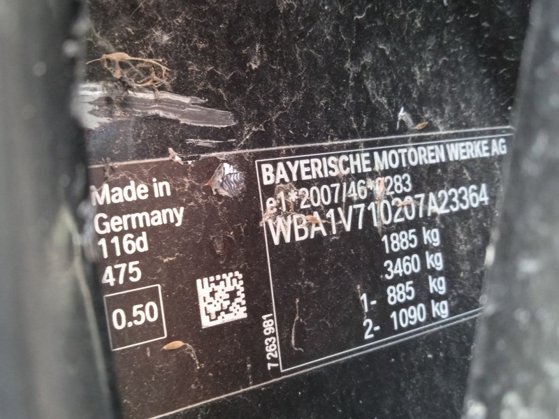 bmw 1 (f20) del año 2018