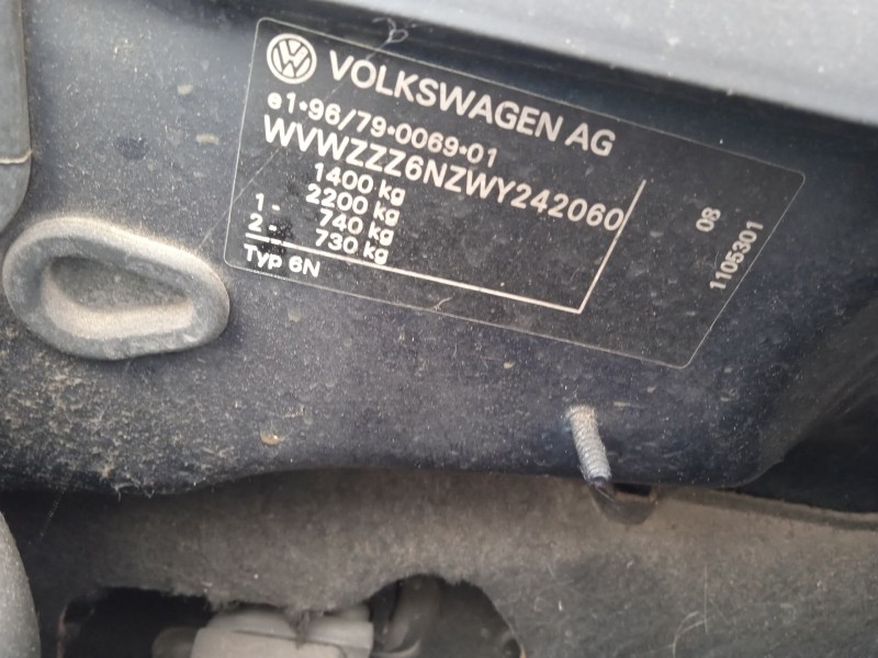 volkswagen polo iii (6n1) del año 1998