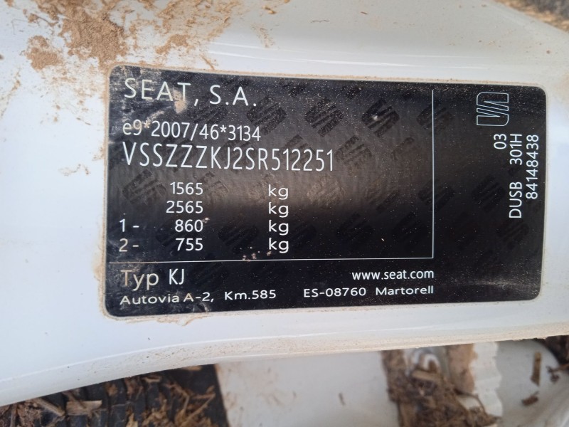 seat ibiza v (kj1, kjg) del año 2025