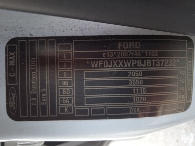 ford c-max ii (dxa/cb7, dxa/ceu) del año 2011