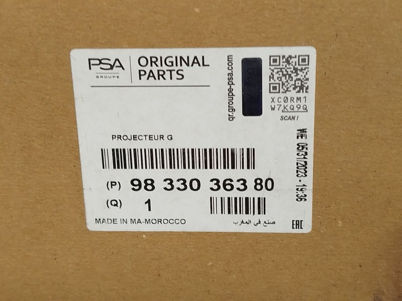 Recambio de faro izquierdo para peugeot 208 (p2) allure referencia OEM IAM 9833036380  90200113