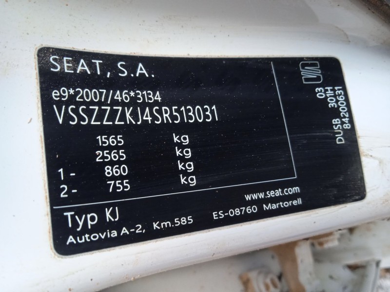 seat ibiza v (kj1, kjg) del año 2024