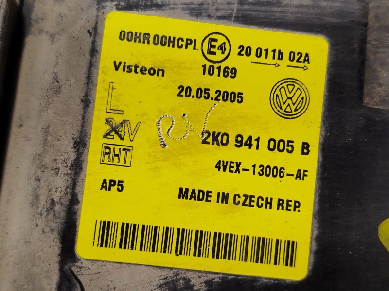 Recambio de faro izquierdo para volkswagen caddy iii furgoneta/monovolumen (2ka, 2kh, 2ca, 2ch) 1.9 tdi referencia OEM IAM 2K094