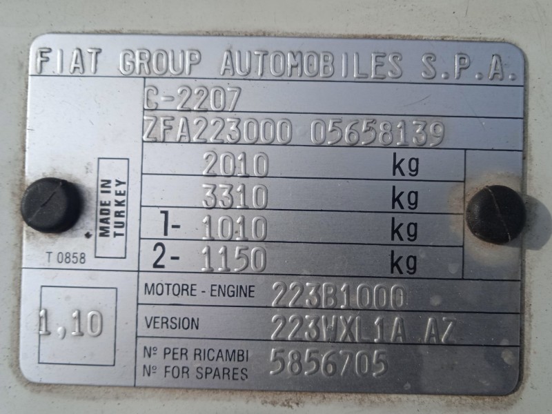 fiat doblo monospace (119_, 223_) del año 2009