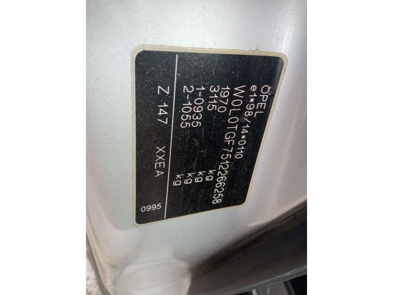 opel zafira a monospace (t98) del año 2001