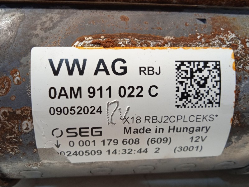 Recambio de motor arranque para seat leon (kl1, klg) 1.0 tsi referencia OEM IAM 0AM911022C  0001179608