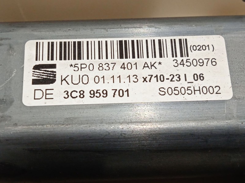 Recambio de elevalunas delantero izquierdo para seat altea xl (5p5, 5p8) 1.6 tdi referencia OEM IAM 5P0837401AK  