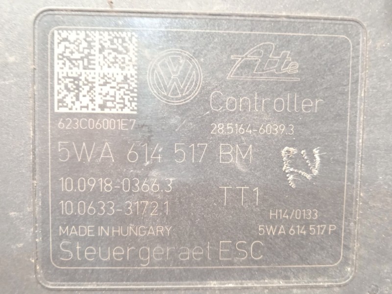 Recambio de abs para seat leon (kl1, klg) 1.0 tsi referencia OEM IAM 5WA614517BM 28516460393 10022024604