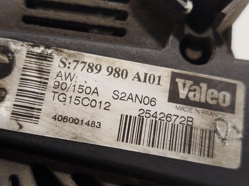 Recambio de alternador para bmw x3 (e83) 3.0 d referencia OEM IAM 7789980 2542672B TG15C012