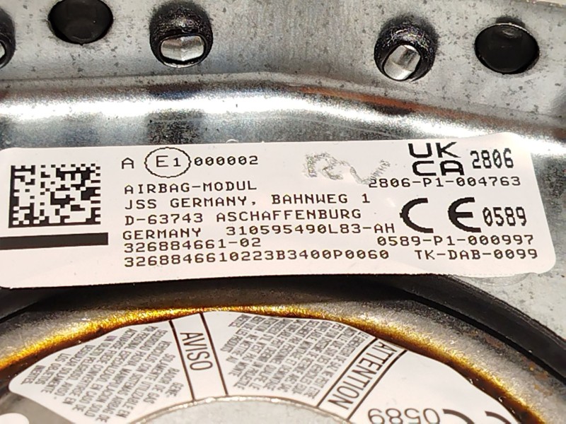 Recambio de airbag delantero izquierdo para bmw x3 (e83) 3.0 d referencia OEM IAM 32306884669  