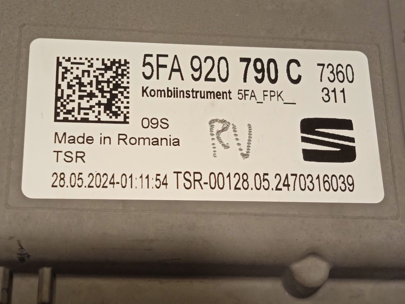 Recambio de cuadro instrumentos para seat leon (kl1, klg) 1.0 tsi referencia OEM IAM 5FA920790C  