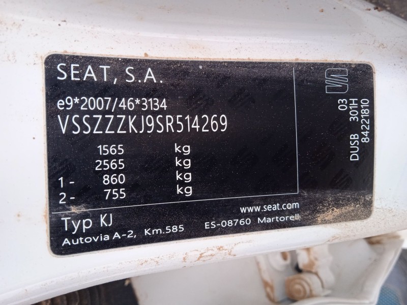 seat ibiza v (kj1, kjg) del año 2024