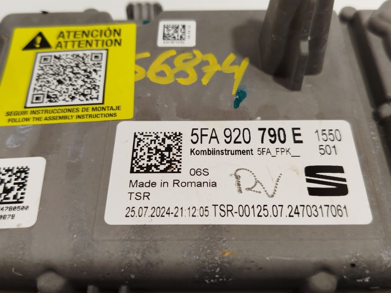 Recambio de cuadro instrumentos para seat leon (kl1, klg) 2.0 tdi referencia OEM IAM 5FA920790E  