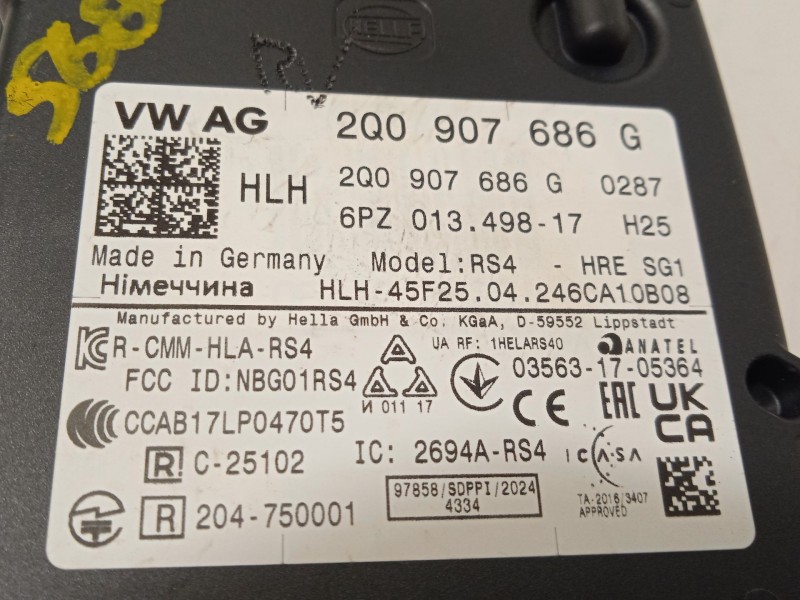 Recambio de modulo electronico para seat leon (kl1, klg) 1.0 tsi referencia OEM IAM 2Q0907686G  