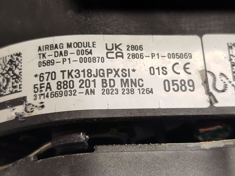 Recambio de airbag delantero izquierdo para seat leon (kl1, klg) 2.0 tdi referencia OEM IAM 5FA880201BD 5FA880201BDMNC 