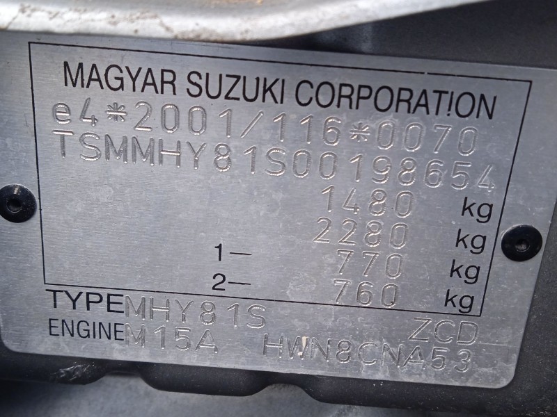 suzuki ignis ii (mh) del año 2005