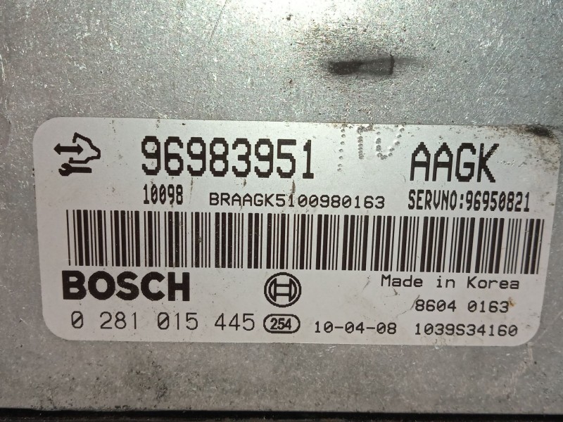 Recambio de centralita motor uce para chevrolet cruze (j300) 2.0 cdi referencia OEM IAM 96983951  0281015445