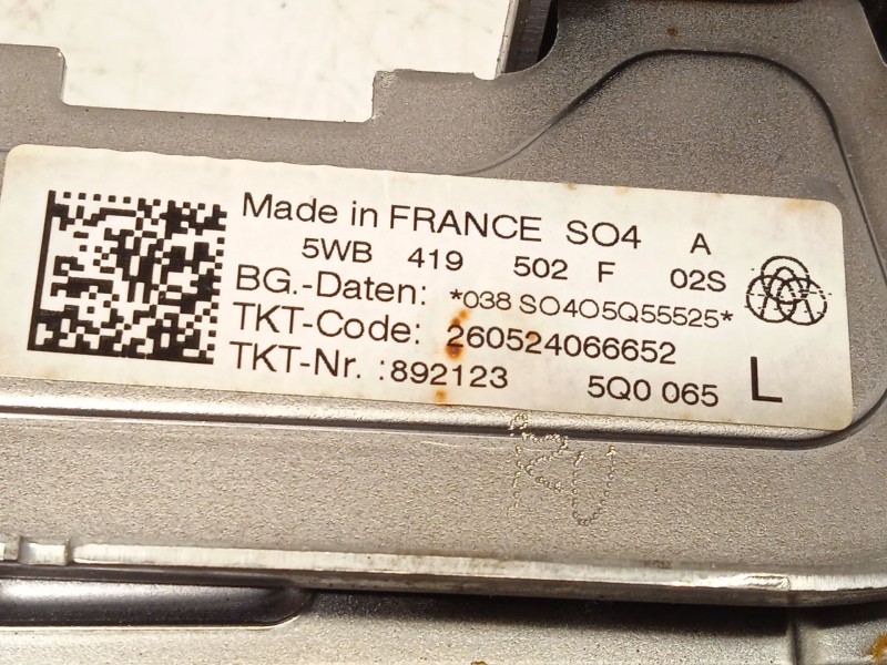 Recambio de columna direccion para seat leon (kl1, klg) 1.0 tsi referencia OEM IAM 5WB419502F  