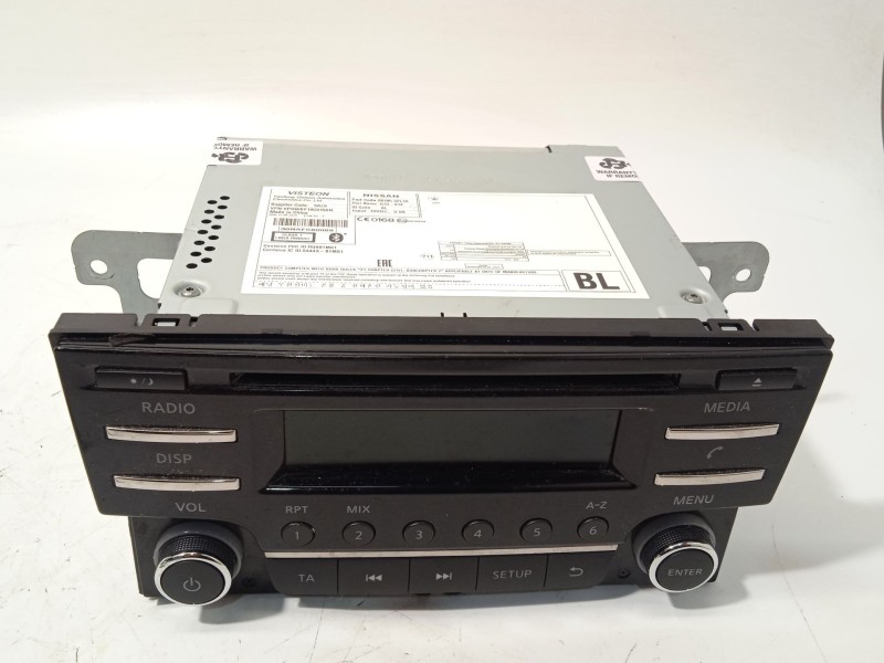 Recambio de sistema audio / radio cd para nissan pulsar hatchback (c13) 1.5 dci referencia OEM IAM 281853ZL1A  