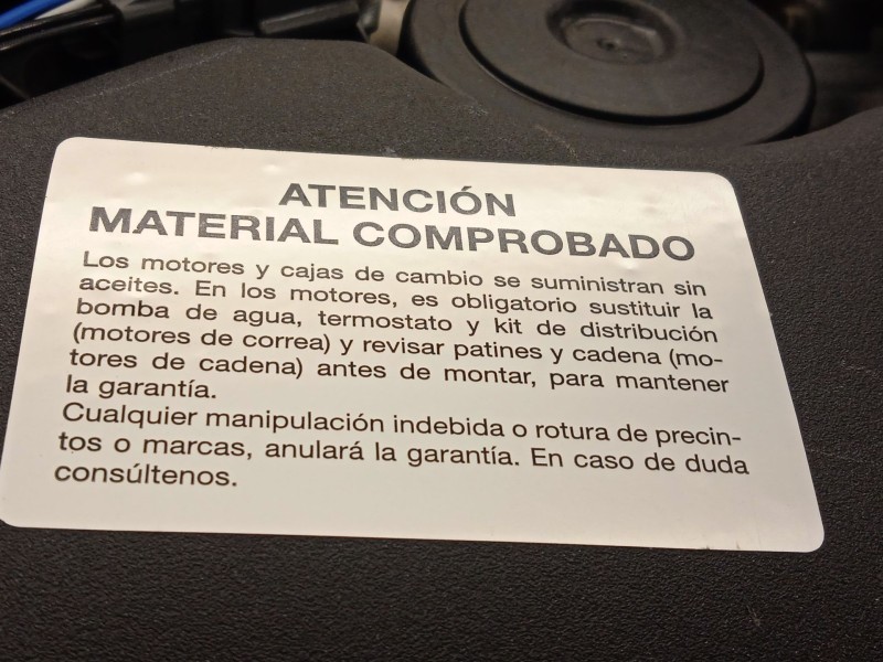 Recambio de motor completo para nissan pulsar hatchback (c13) 1.5 dci referencia OEM IAM K9K646  