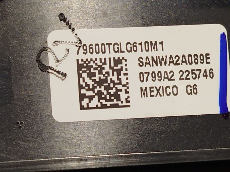 Recambio de mando climatizador para honda civic x hatchback (fc_, fk_) 1.0 vtec referencia OEM IAM 79600TGLG610M1  