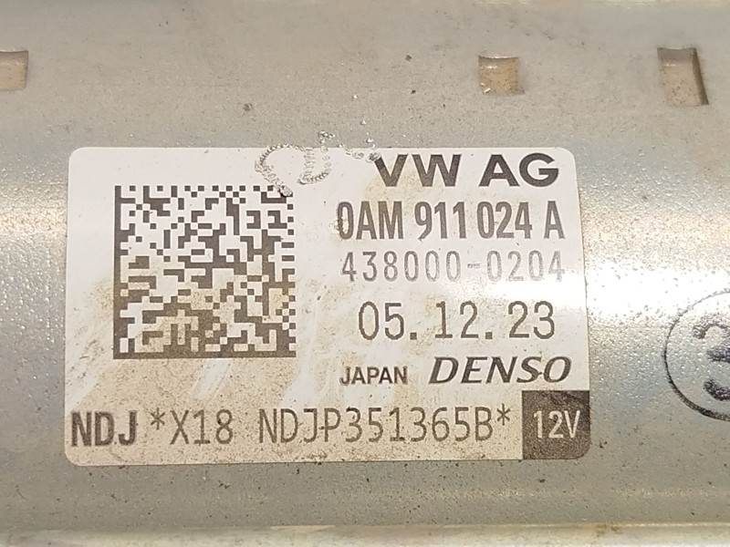 Recambio de motor arranque para audi a1 sportback (gba) 30 tfsi referencia OEM IAM 0AM911024A  4380000204