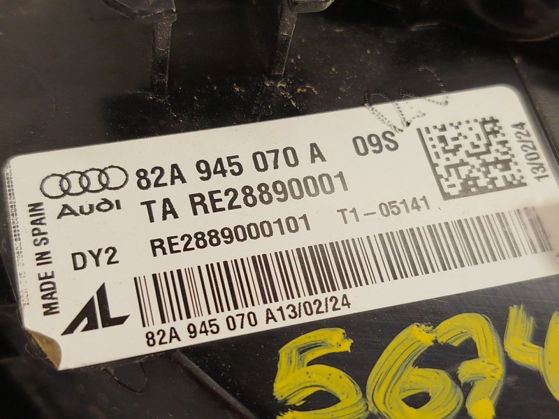 Recambio de piloto trasero derecho para audi a1 sportback (gba) 30 tfsi referencia OEM IAM 82A945070A  