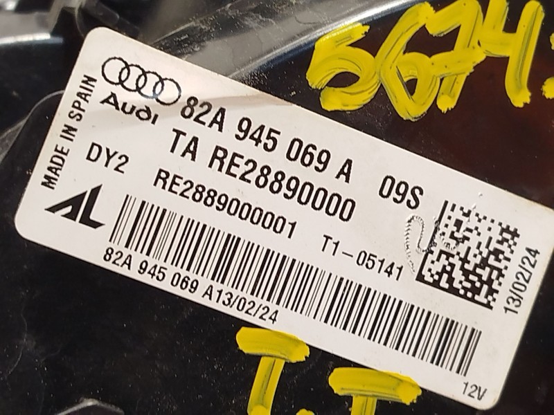 Recambio de piloto trasero izquierdo para audi a1 sportback (gba) 30 tfsi referencia OEM IAM 82A945069A 82A945069A09S 