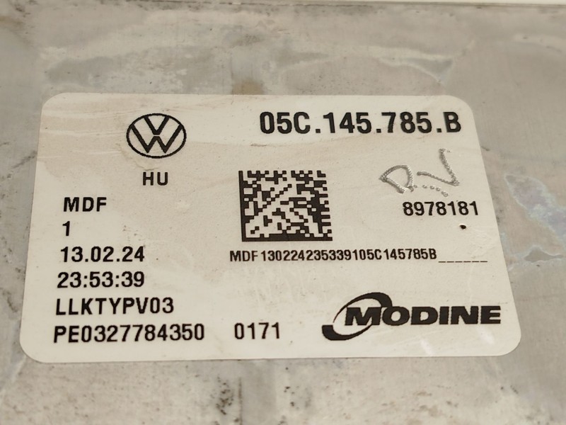 Recambio de intercooler para audi a1 sportback (gba) 30 tfsi referencia OEM IAM 05C145785B 05C145785D 8978181