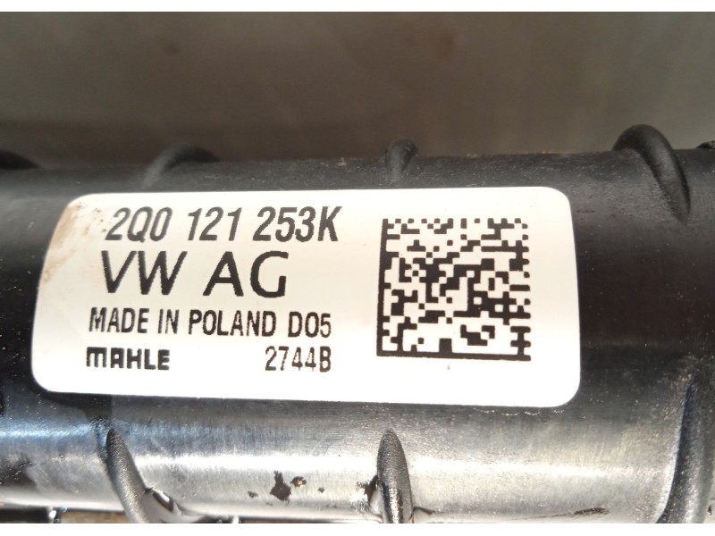 Recambio de radiador agua para seat ibiza v (kj1, kjg) 1.0 tsi referencia OEM IAM 2Q0121253K  