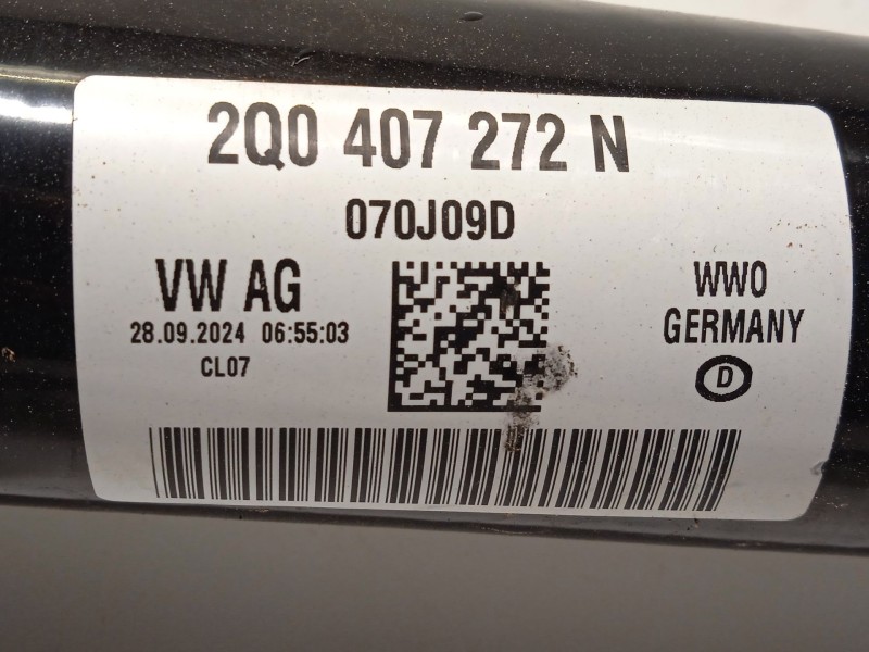 Recambio de transmision delantera derecha para seat ibiza v (kj1, kjg) 1.0 tsi referencia OEM IAM 2Q0407272N  