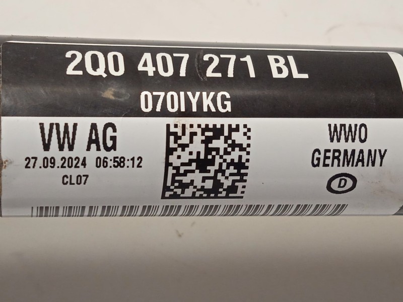 Recambio de transmision delantera izquierda para seat ibiza v (kj1, kjg) 1.0 tsi referencia OEM IAM 2Q0407271BL  
