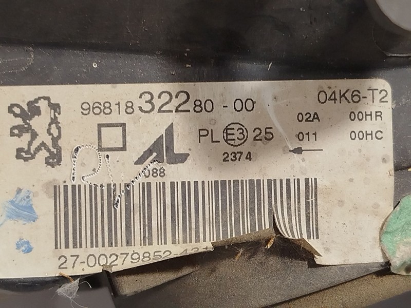 Recambio de faro derecho para peugeot 307 break (3e) 1.6 hdi 110 referencia OEM IAM 9681832280 620686 