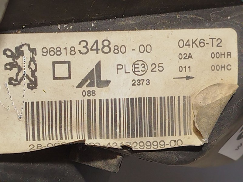 Recambio de faro izquierdo para peugeot 307 break (3e) 1.6 hdi 110 referencia OEM IAM 9681834880 620886 