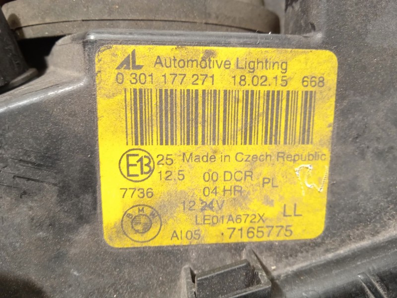 Recambio de faro izquierdo para bmw 3 touring (e46) 330 xd referencia OEM IAM 7165775 63127165775 0301177271