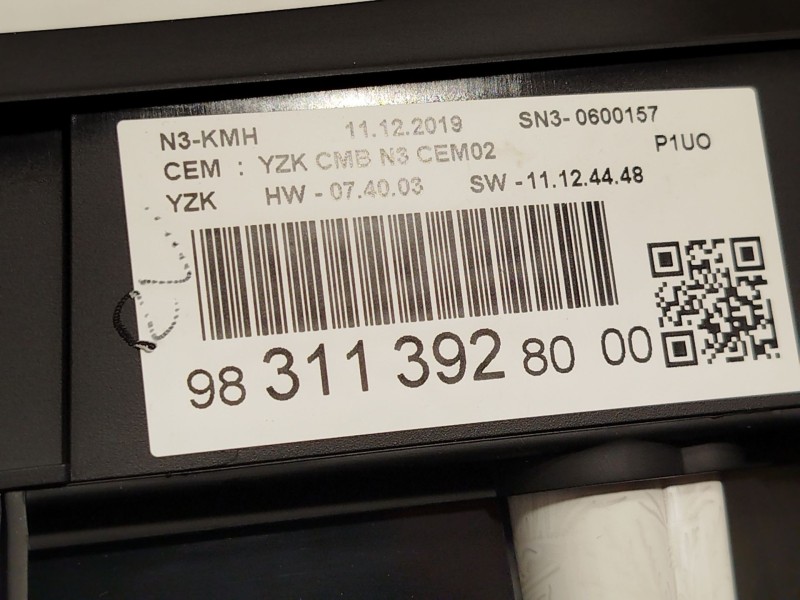 Recambio de cuadro instrumentos para opel grandland / grandland x (a18, p1uo) 1.2 (75) referencia OEM IAM 9831139280  