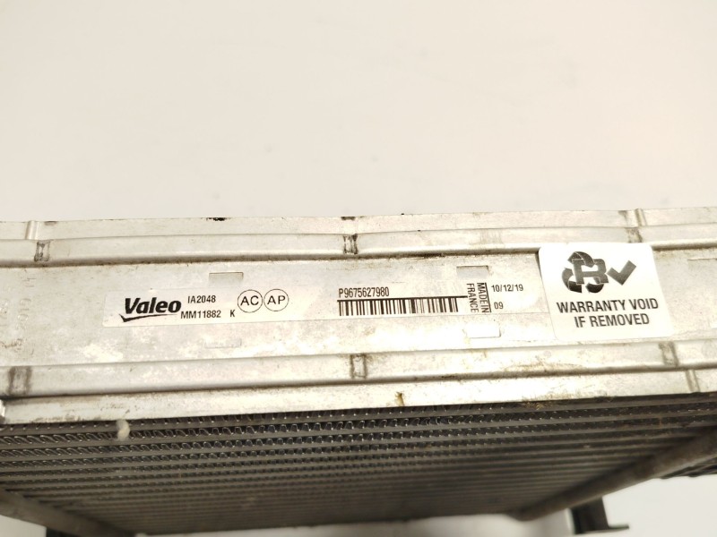 Recambio de intercooler para opel grandland / grandland x (a18, p1uo) 1.2 (75) referencia OEM IAM 9675627980 P9675627980 