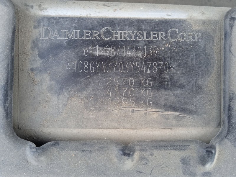 chrysler voyager iv (rg, rs) del año 2003