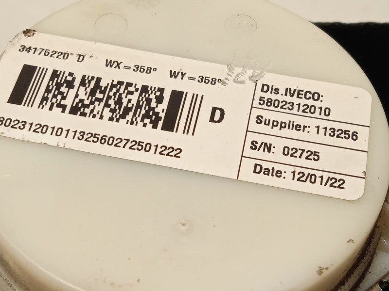 Recambio de cinturon seguridad delantero derecho para iveco daily vi furgoneta 35s16, 35c16, 70c16 referencia OEM IAM 5802312010