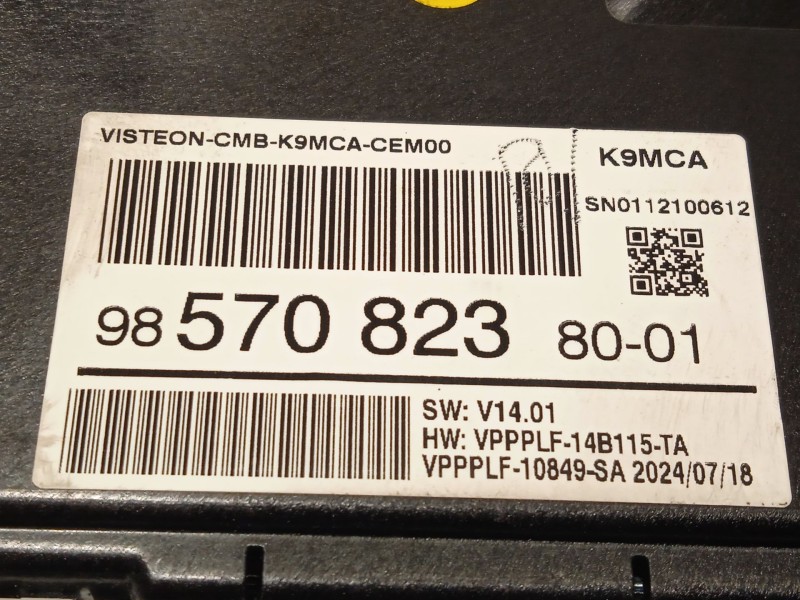 Recambio de cuadro instrumentos para citroën berlingo furgoneta/monovolumen (k9) 1.5 bluehdi 100 referencia OEM IAM 9857082380  
