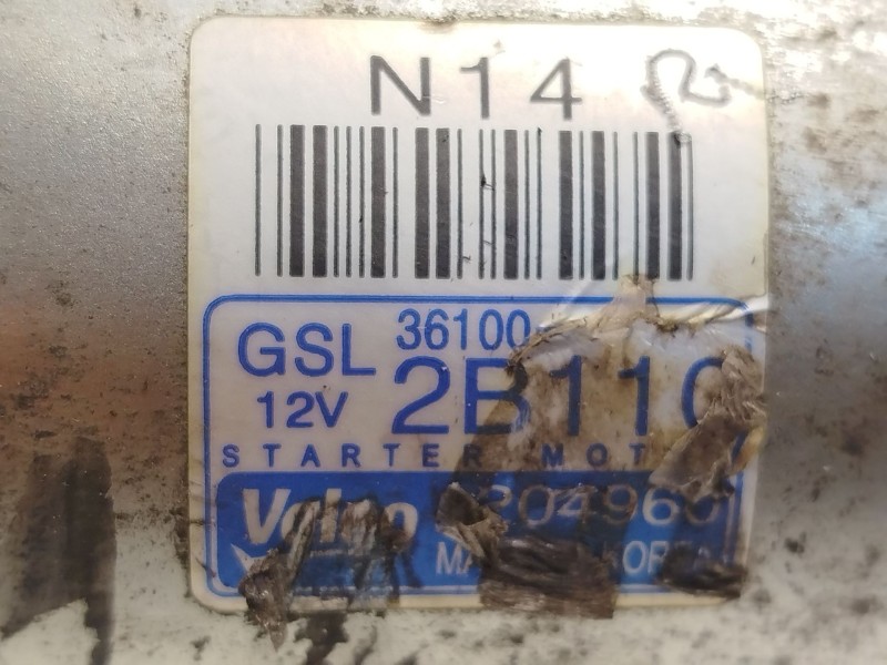 Recambio de motor arranque para kia carens iv 1.6 gdi referencia OEM IAM 361002B110  