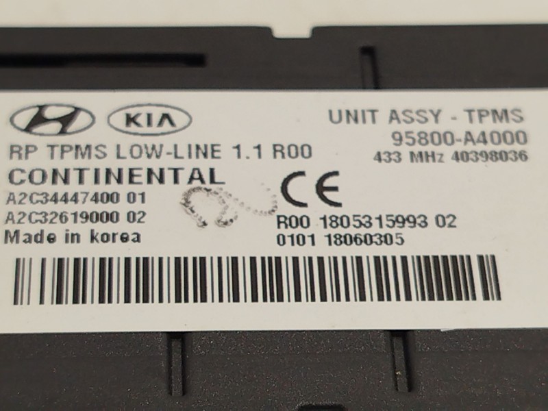 Recambio de centralita esp para kia carens iv 1.6 gdi referencia OEM IAM 95800A4000  A2C344474001