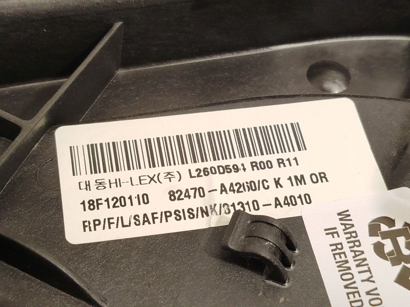 Recambio de elevalunas delantero izquierdo para kia carens iv 1.6 gdi referencia OEM IAM 82470A4260 82450A4010 