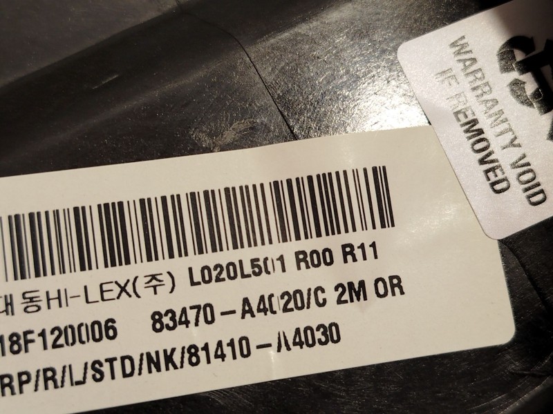 Recambio de elevalunas trasero izquierdo para kia carens iv 1.6 gdi referencia OEM IAM 83470A4020 83450A4000 