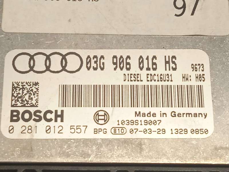 Recambio de centralita motor uce para audi a6 c6 (4f2) 2.0 tdi referencia OEM IAM 03G906016HS  0281012557 4