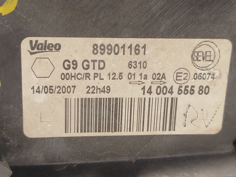 Recambio de faro izquierdo para peugeot expert tepee (vf3x_) 2.0 hdi 120 referencia OEM IAM 1400455580  89901161