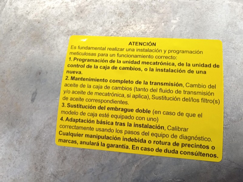 Recambio de caja cambios para audi q7 (4lb) 3.0 tdi quattro referencia OEM IAM JXX 09D300038Q TR60SN