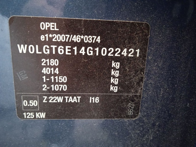 opel insignia a (g09) del año 2015